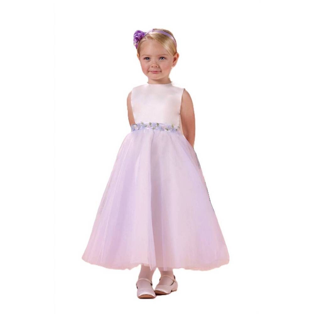 NEW JOAN CALABRESE toddler tea length a-line fancy dress in lavender